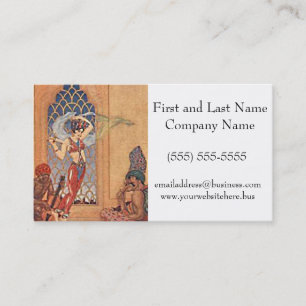 Arabian Nights Exotic Belly Dancer met Sjaals Visitekaartje