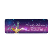 Arabian Nights Gold Magic Lamp Party Etiket (Voorkant)
