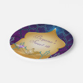 Arabian Nights Gold Magic Lamp Party Papieren Bordje (Gekanteld)