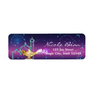 Arabian Nights Gouden Magische Lamp Feest Etiket