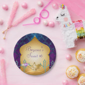 Arabian Nights Gouden Magische Lamp Feest  Papieren Bordje (Feest)