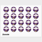 Arabian Nights Gouden Magische Lamp Feest  Ronde Sticker (Vel)
