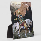 Arabian Nights Knight Prince op White Horse Fotoplaat (Zijkant)