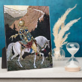 Arabian Nights Knight Prince op White Horse Fotoplaat (Zijkant)