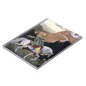 Arabian Nights Knight Prince op White Horse Notitieboek (Linkerzijde)