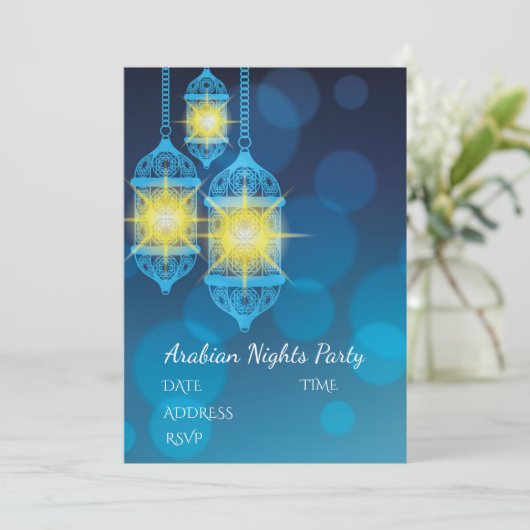 Arabian Nights Lantern Kaart (Staand voorkant)