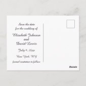 Arabian Nights Magenta & Gold Photo Save the Date Briefkaart (Achterkant)