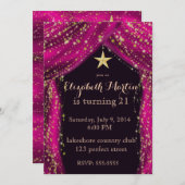 Arabian Nights Magenta Kaart (Voorkant / Achterkant)