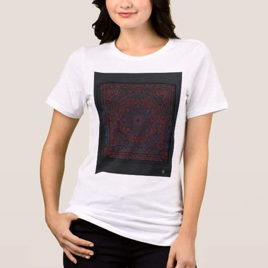 Arabian Nights Mandala-shirt Tri-Blend Shirt (Voorkant)