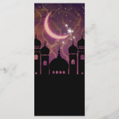 Arabian Nights Marokkaanse Midden-Oosten Party Men Menu (Achterkant)