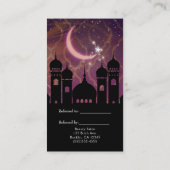 Arabian Nights Marokkaanse Oost Verwijs een vriend Aanbevelingskaartje (Achterkant)