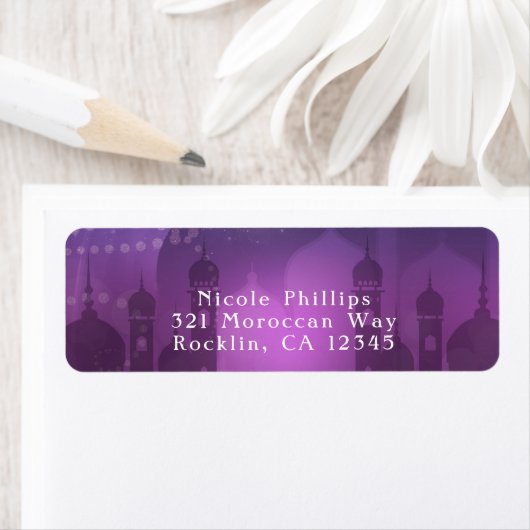 Arabian Nights Marokkaanse Paarse maanlicht Etiket (Insitu)