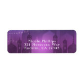 Arabian Nights Marokkaanse Paarse maanlicht Etiket (Voorkant)