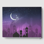 Arabian Nights Marokkaanse Paarse maanlicht Gastenboek (Achterkant)