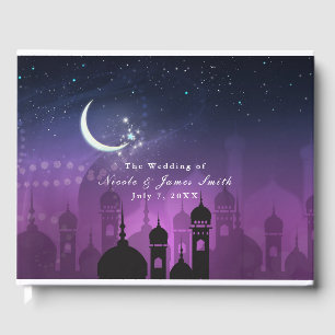 Arabian Nights Marokkaanse Paarse Maanlicht Gastenboek