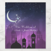 Arabian Nights Marokkaanse Paarse Moonlight wijn Etiket (Enkel label)