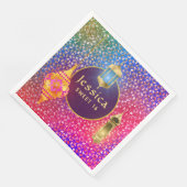 Arabian Nights Party Magic Lantaarns Gepersonalise Servet (Hoek)