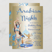 Arabian Nights Party Uitnodigingen (Voorkant / Achterkant)