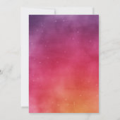 Arabian Nights Pink en Gold Baby shower Kaart (Achterkant)