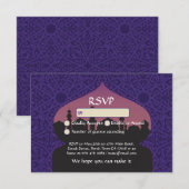 Arabian Nights RSVP Huwelijksreactiekaarten Kaartje (Voorkant / Achterkant)