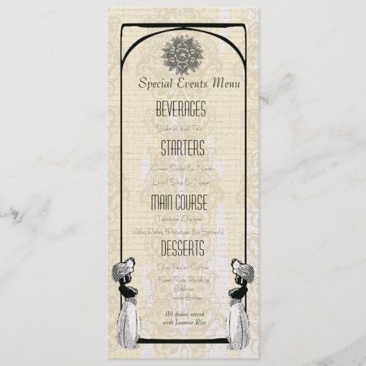 Arabian Nights Shisha House Wedding Menu - (Voorkant)