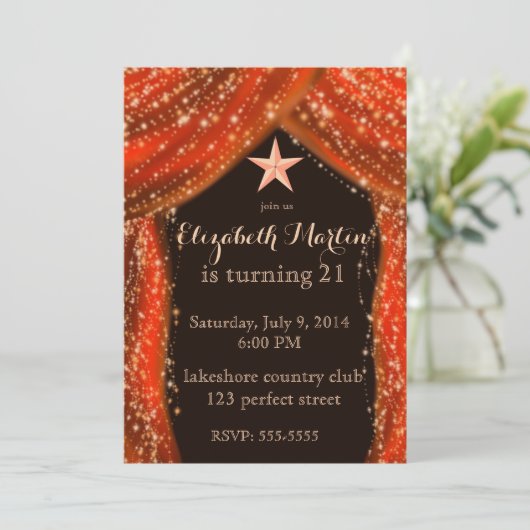 Arabian Nights Sinaasappel Kaart (Staand voorkant)