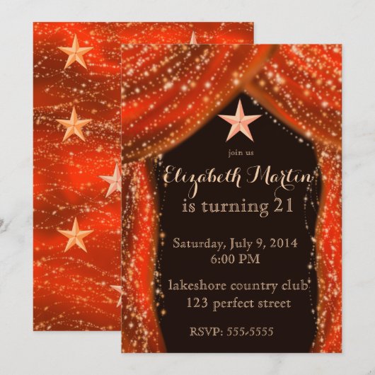 Arabian Nights Sinaasappel Kaart (Voorkant / Achterkant)