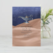 Arabian Nights Themaparty Trouwen Kaart (Staand voorkant)