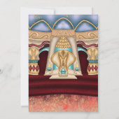 Arabian Nights Themaparty Trouwen Kaart (Achterkant)