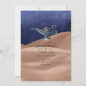 Arabian Nights Themaparty Trouwfeest Kaart (Voorkant)