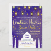 Arabian Nights Theme Senior Prom Uitnodiging (Voorkant)