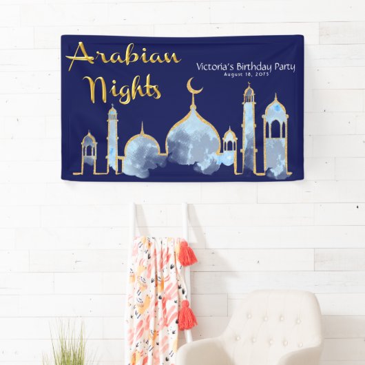 Arabian Nights Verjaardag Banners (Insitu)