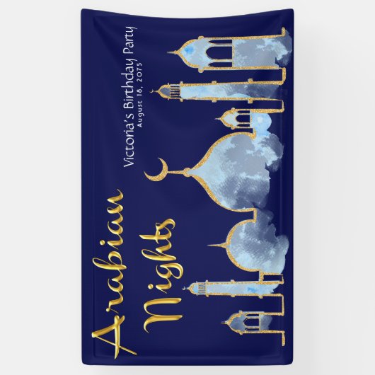 Arabian Nights Verjaardag Banners (Verticaal)