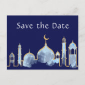 Arabian Nights Verjaardag Save the Date Briefkaart (Voorkant)