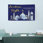 Arabian Nights Verjaardagsbanieren Spandoek (Beurs)