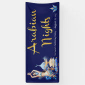 Arabian Nights Verjaardagsfeest Banner (Verticaal)