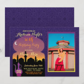 Arabian Nights Verjaardagsfeest Elke Leeftijd Foto Kaart (Voorkant / Achterkant)