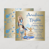 Arabian Nights Verjaardagsfeest Uitnodigingen (Voorkant / Achterkant)