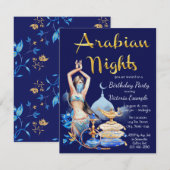 Arabian Nights Verjaardagsuitnodigingen voor elk a Kaart (Voorkant / Achterkant)