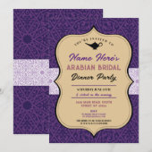 Arabian Nights Vrijgezellenfeest Dinner Party Maro Kaart (Voorkant / Achterkant)