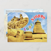 Arabian Nights zandsculpture, België Briefkaart (Voorkant / Achterkant)
