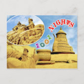 Arabian Nights zandsculpture, België Briefkaart (Voorkant)