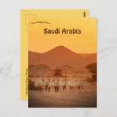 Arabian Oryx Neom Saudi Arabia Briefkaart (Voorkant / Achterkant)