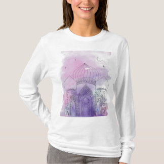 Arabian Palace met de hand getekend op waterverf T T-shirt