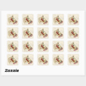 Arabian Stallion Vierkante Sticker (Vel)