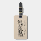  Arabic Calligraphy Elegant Ramadan & Eid gift Bagagelabel (Voorkant verticaal)