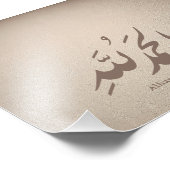 Arabic Calligraphy Islamic Art – Alhamdulillah Foto Afdruk (Hoek)