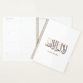 Arabic Calligraphy Islamic Art La ilaha illa Allah Planner (Display)