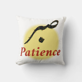 Arabic Calligraphy Sabr Patience Minimalist Zen Lo Kussen