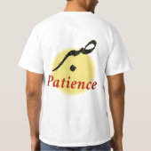 Arabic Calligraphy Sabr Patience Minimalist Zen Lo T-shirt (Achterkant)